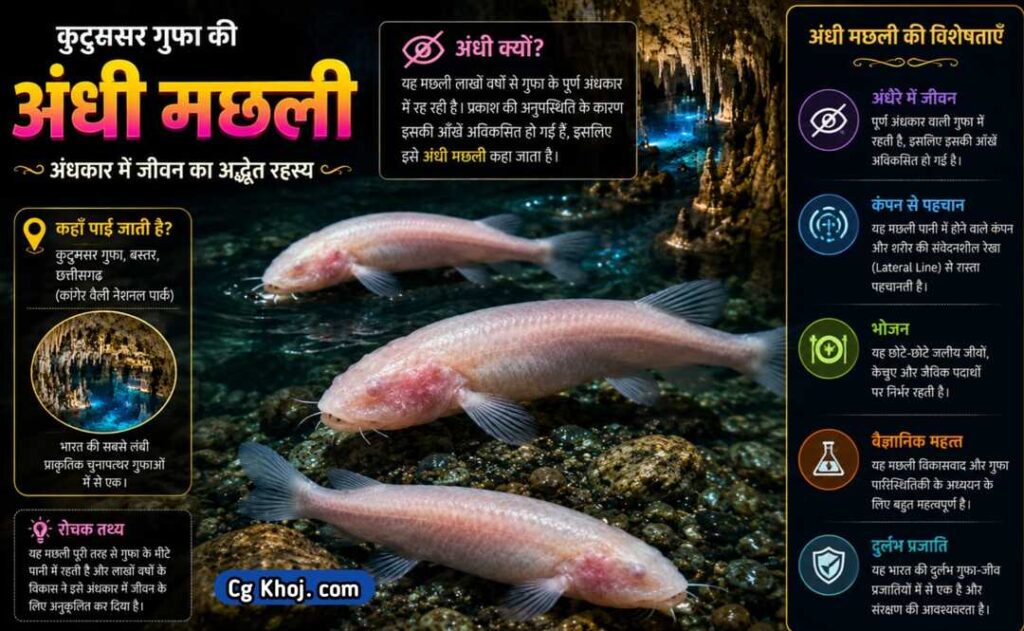 Kotumsar Cave Travel Guide अंधी मछलियों का रहस्य